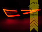 LED, mit LED Blinker, dynamischer LED Blinker, rot, smoke, nur passend bei Fahrzeugen mit Original Halogen Rückleuchten, Eintragungsfrei / mit E-Prüfzeichen